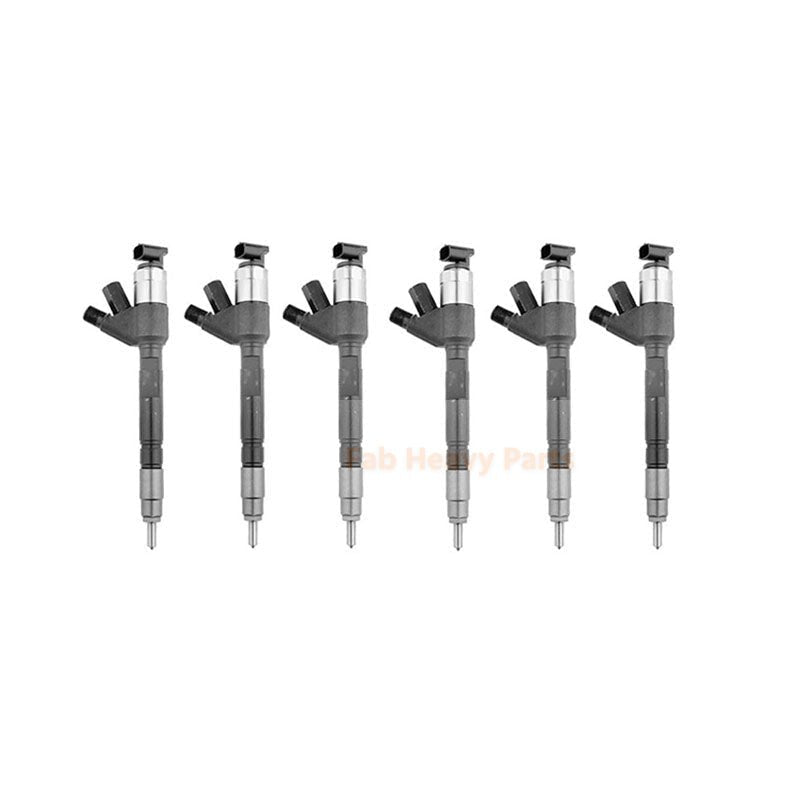 6 Piece Fuel Injector 095000 - 6791 0950006791 Fits for Komatsu Engine 6D114 - Fab Heavy Parts