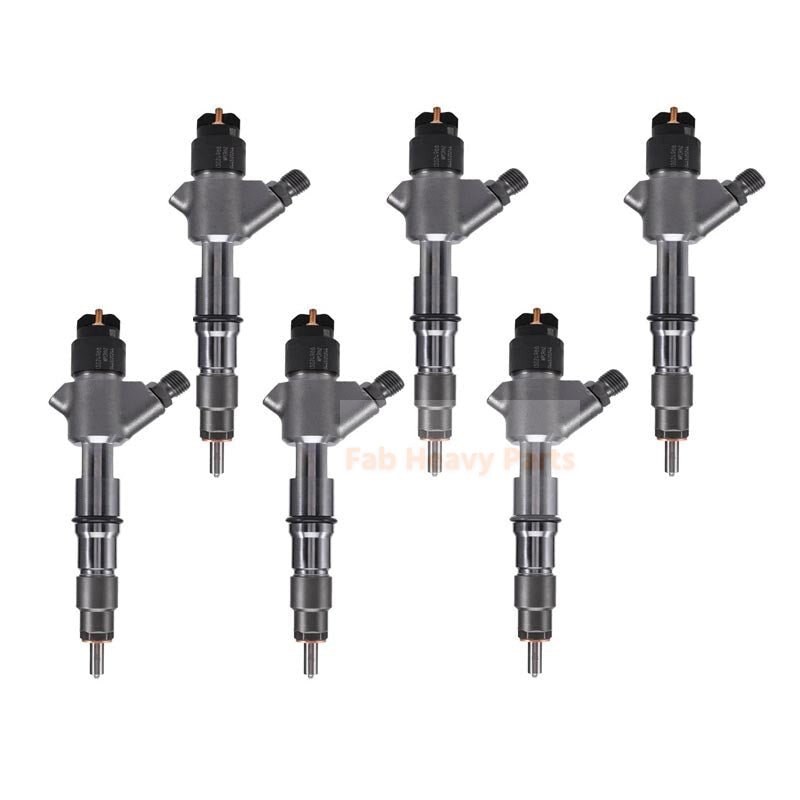 6 Piece Fuel Injector 13024966 0445120244 Fits for Weichai Engine WP6 6.2L 170KW - Fab Heavy Parts