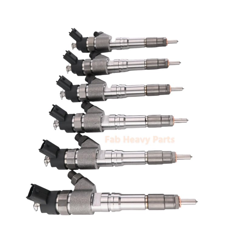 6 Piece Fuel Injector 23324681 Fits for Volvo Penta Engine D4 - 180 D4 - 210 D4 - 225 D4 - 260 D4 - 300 D6 - 310 D6 - 330 D6 - 370 D6 - 435 - Fab Heavy Parts