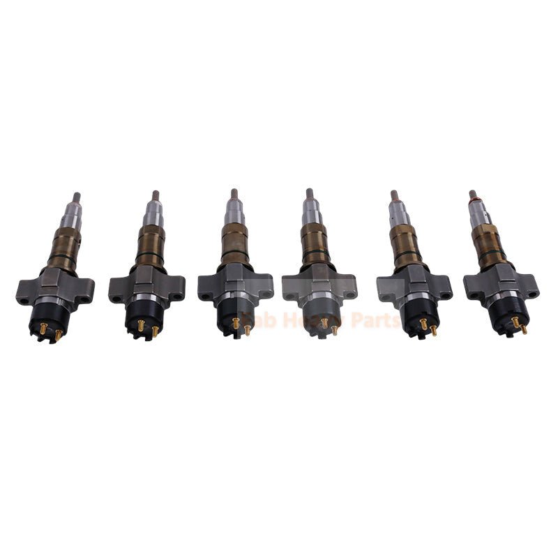 6 Piece Fuel Injector 2872127 4984332 4954927 Fits for Cummins Engine 6C8.3 QSL8.3 ISC8.9 ISL8.9 - Fab Heavy Parts