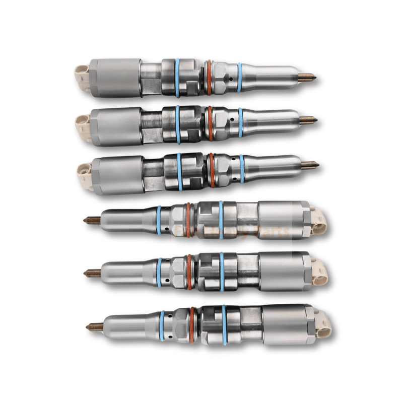 6 Piece Fuel Injector 460 - 8213 20R - 5077 Fits for Caterpillar CAT Engine C9 C9.3 Wheel Loader 966L 966M 972L 972M - Fab Heavy Parts