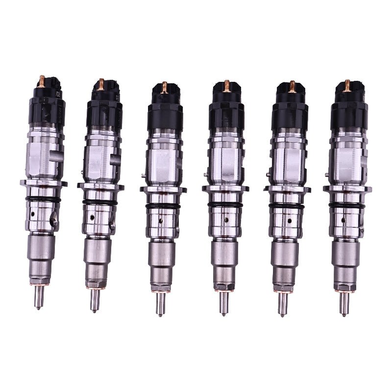 6 Piece Fuel Injector 4994928 Fits for Cummins Engine ISB6.7 Dodge Ram 3500 4500 5500 2011 - 2012 - Fab Heavy Parts