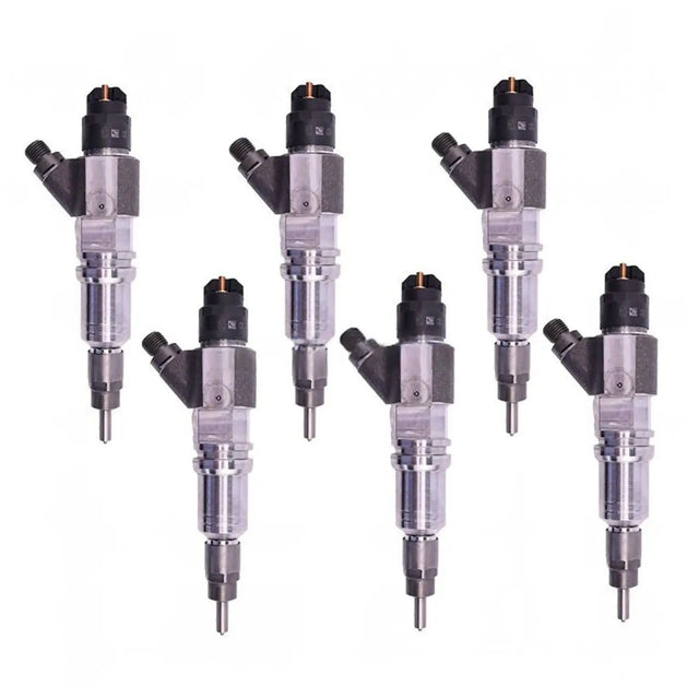 6 Piece Fuel Injector 504194432 0445012092 for FPT/Iveco Engine F2CE9684 New Holland Combine CR10.90 A4 CR9060 - Fab Heavy Parts