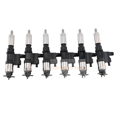 6 Piece Fuel Injector 8 - 97602803 - 4 AP53904 Fits for Isuzu Engine 6HK1 Truck FTR FVR FXR HTR HVR HXR T6500 T7500 T8500 - Fab Heavy Parts
