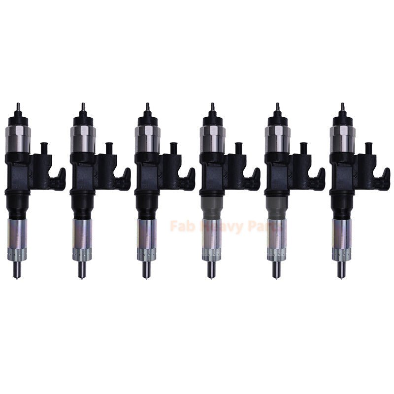 6 Piece Fuel Injector 8 - 98280697 - 1 Fits for Isuzu Engine 4HK1 6HK1 - Fab Heavy Parts