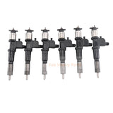 6 Piece Fuel Injector 8981675562 Fits for Isuzu Engine 6WG1 6WG1-XYSA01 John Deere Excavator 450DLC