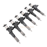 6 Piece Fuel Injector 8981675562 Fits for Isuzu Engine 6WG1 6WG1 - XYSA01 John Deere Excavator 450DLC - Fab Heavy Parts