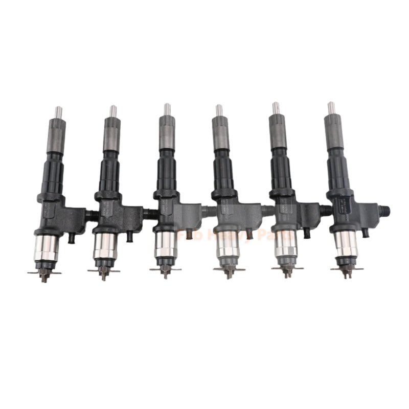 6 Piece Fuel Injector 8981675562 Fits for Isuzu Engine 6WG1 6WG1 - XYSA01 John Deere Excavator 450DLC - Fab Heavy Parts