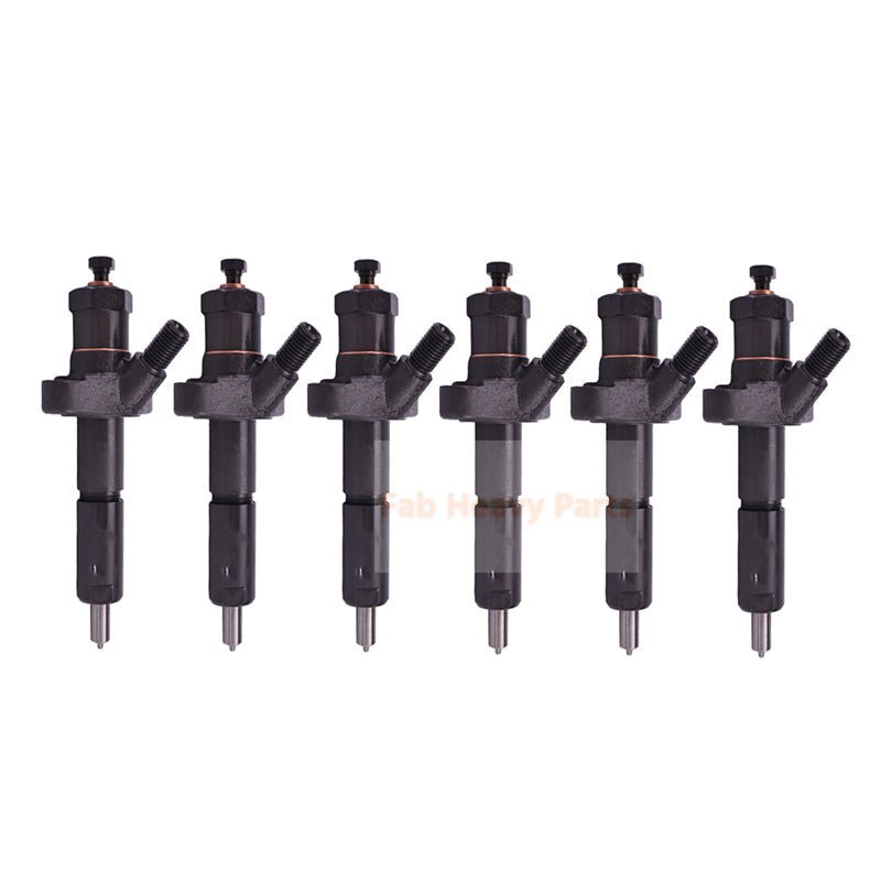 6 Piece Fuel Injector E6NN9F593BB Fits ford New Holland Engine BSD442 BSD444 BSD666 BSD666T Tractor 5110 5610 - Fab Heavy Parts