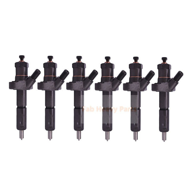 6 Piece Fuel Injector E6NN9F593BB Fits ford New Holland Engine BSD442 BSD444 BSD666 BSD666T Tractor 5110 5610 - Fab Heavy Parts