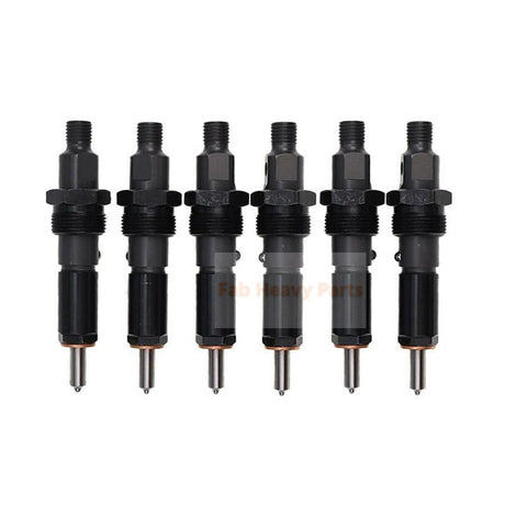 6 Piece Fuel Injector J909476 Fits for CASE Engine 4T - 390 6T - 590 Excavator 688 888 1088 1058B 1086B - Fab Heavy Parts