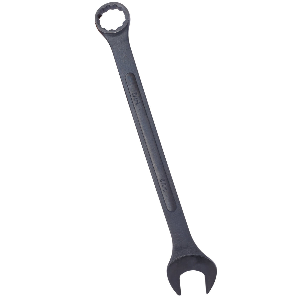 6-Piece SAE Jumbo Combination Wrench Set, Extra Large 1-3/8" to 2", Black Oxide with Storage Pouch - Fab Heavy Parts