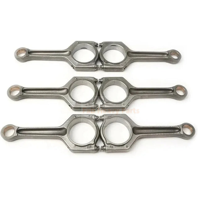6 Pieces Connecting Rod 11247589540 for BMW Engine N52B30 Vehicle E81 E70 E90 E60 128i X1 3.0L L6 2005-2015