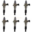 6 Pieces Fuel Injector 1 - 15300169 - 1 105100 - 6911 for Isuzu Engine 6BD1 6BG1 4BG1 Hitachi Excavator ZX200 EX200 - 5 - Fab Heavy Parts