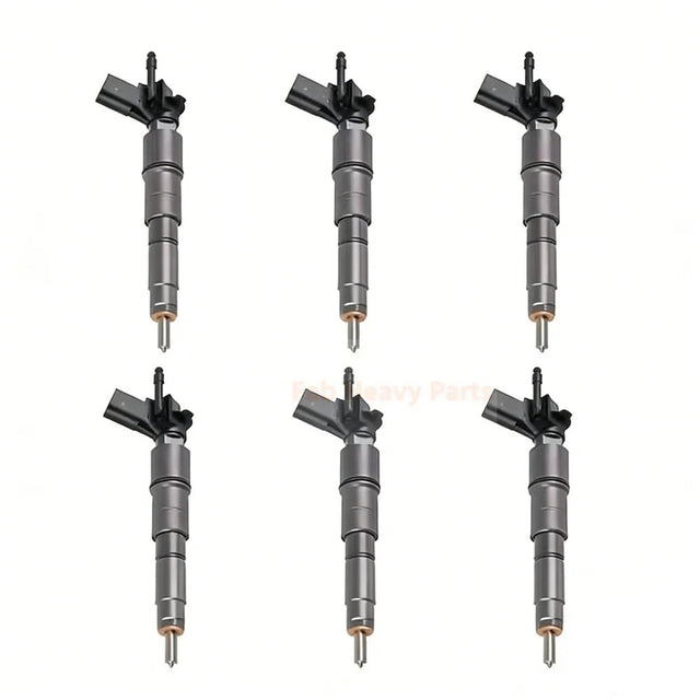 6 Pieces Fuel Injector 13537808094 13537808089 13537809194 for BMW 330 335 530 X3 X5 X6 2006 - 2012 - Fab Heavy Parts