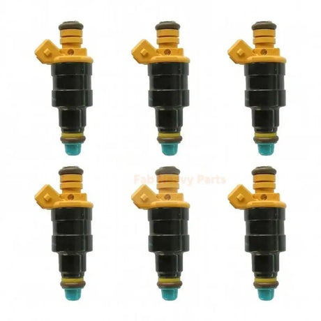 6 Pieces Fuel Injector 13641276149 for BMW 635CSi 735i 535i 525i 528i 628CSi 1981 - 1987 - Fab Heavy Parts