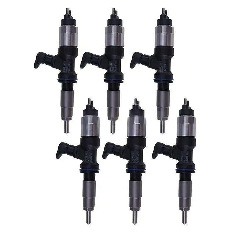 6 Pieces Fuel Injector 20R-2478 370-7282 for Caterpillar CAT Engine C6.6 C7.1 Loader 924K 930M 950 962M 953K Excavator M318F 323EL 330GC 336GC - Fab Heavy Parts