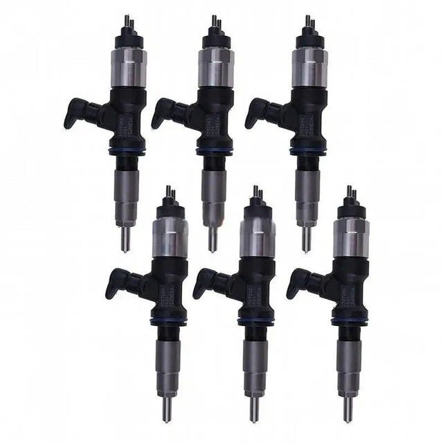 6 Pieces Fuel Injector 20R-2478 370-7282 for Caterpillar CAT Engine C6.6 C7.1 Loader 924K 930M 950 962M 953K Excavator M318F 323EL 330GC 336GC - Fab Heavy Parts