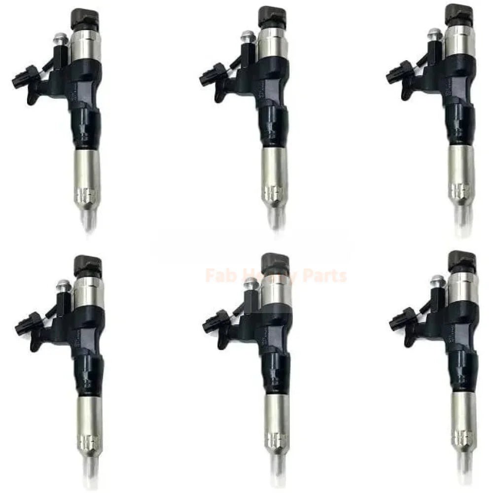 6 Pieces Fuel Injector 23670 - E0291 23910 - 1360 Fits for Hino Engine J08E Truck 268 - Fab Heavy Parts