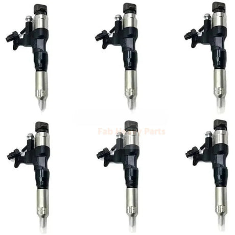 6 Pieces Fuel Injector 23670 - E0291 23910 - 1360 Fits for Hino Engine J08E Truck 268 - Fab Heavy Parts