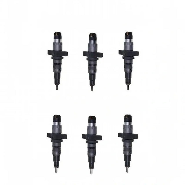 6 Pieces Fuel Injector 2830957 for CASE Loader 721D Dozer 1150K Tractor MXU110 MXU125 MXU135 Maxxum 115 125 140 - Fab Heavy Parts
