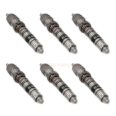6 Pieces Fuel Injector 4088431 4076533 4087889 for Cummins Engine QSK23 QSK19 K19 - Fab Heavy Parts
