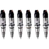 6 Pieces Fuel Injector 5256034 0445120187 for Cummins Engine B6.7 ISB ISB6.7 ISL QSB6.7 Dodge Ram 3500 4500 5500 6.7L 2013 - 2018 - Fab Heavy Parts