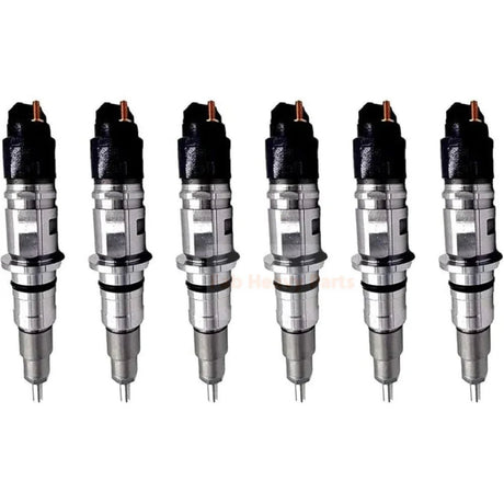 6 Pieces Fuel Injector 5256034 0445120187 for Cummins Engine B6.7 ISB ISB6.7 ISL QSB6.7 Dodge Ram 3500 4500 5500 6.7L 2013 - 2018 - Fab Heavy Parts
