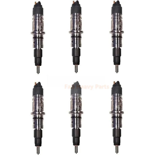 6 Pieces Fuel Injector 5567915 0445124071 68568034AA for Cummins Engine ISB 6.7L Ram 3500