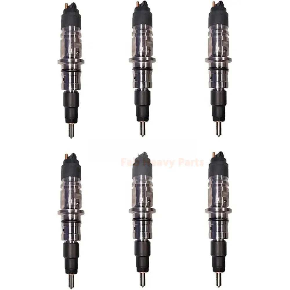 6 Pieces Fuel Injector 5567915 0445124071 68568034AA for Cummins Engine ISB 6.7L Ram 3500 - Fab Heavy Parts