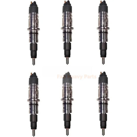 6 Pieces Fuel Injector 5567915 0445124071 68568034AA for Cummins Engine ISB 6.7L Ram 3500 - Fab Heavy Parts