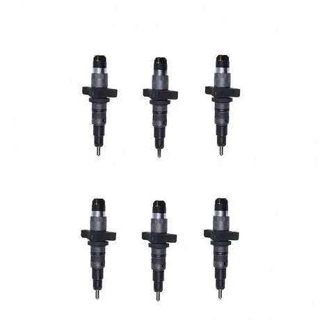 6 Pieces Fuel Injector BG5X9E526AA for Iveco F4AE0481 Engine Eurocargo DAF CF65 LF45 LF55 Ford Cargo Volkswagen Worker Truck 2001-2013 - Fab Heavy Parts