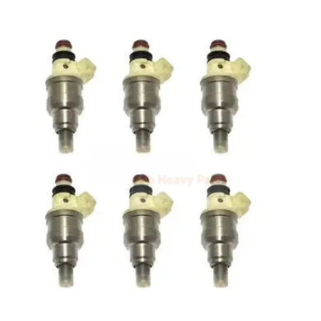 6 Pieces Fuel Injector MD141263 FJ128 INP051 for Mitsubishi Montero Sigma 3.0L Dodge Colt Raider Ram - Fab Heavy Parts