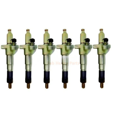 6 Pieces Fuel Injector ME056371 105100 - 6021 for Mitsubishi Engine 6D22 - Fab Heavy Parts