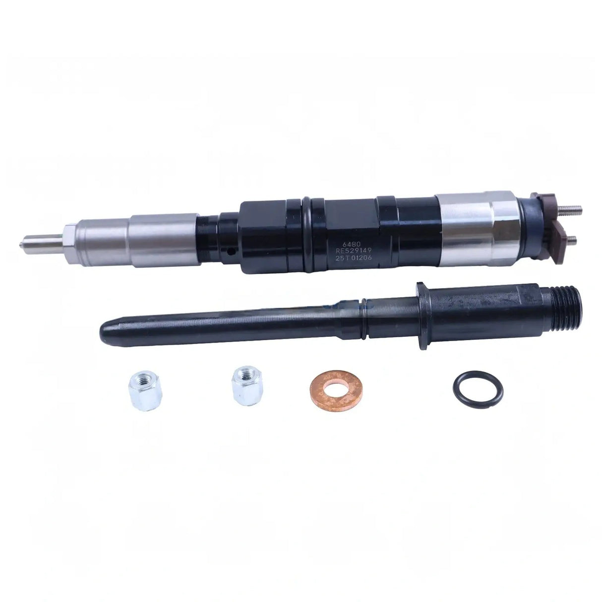6 Pieces Fuel Injector RE529150 095000 - 6460 for John Deere Engine 6068 Dozer 860J - Fab Heavy Parts