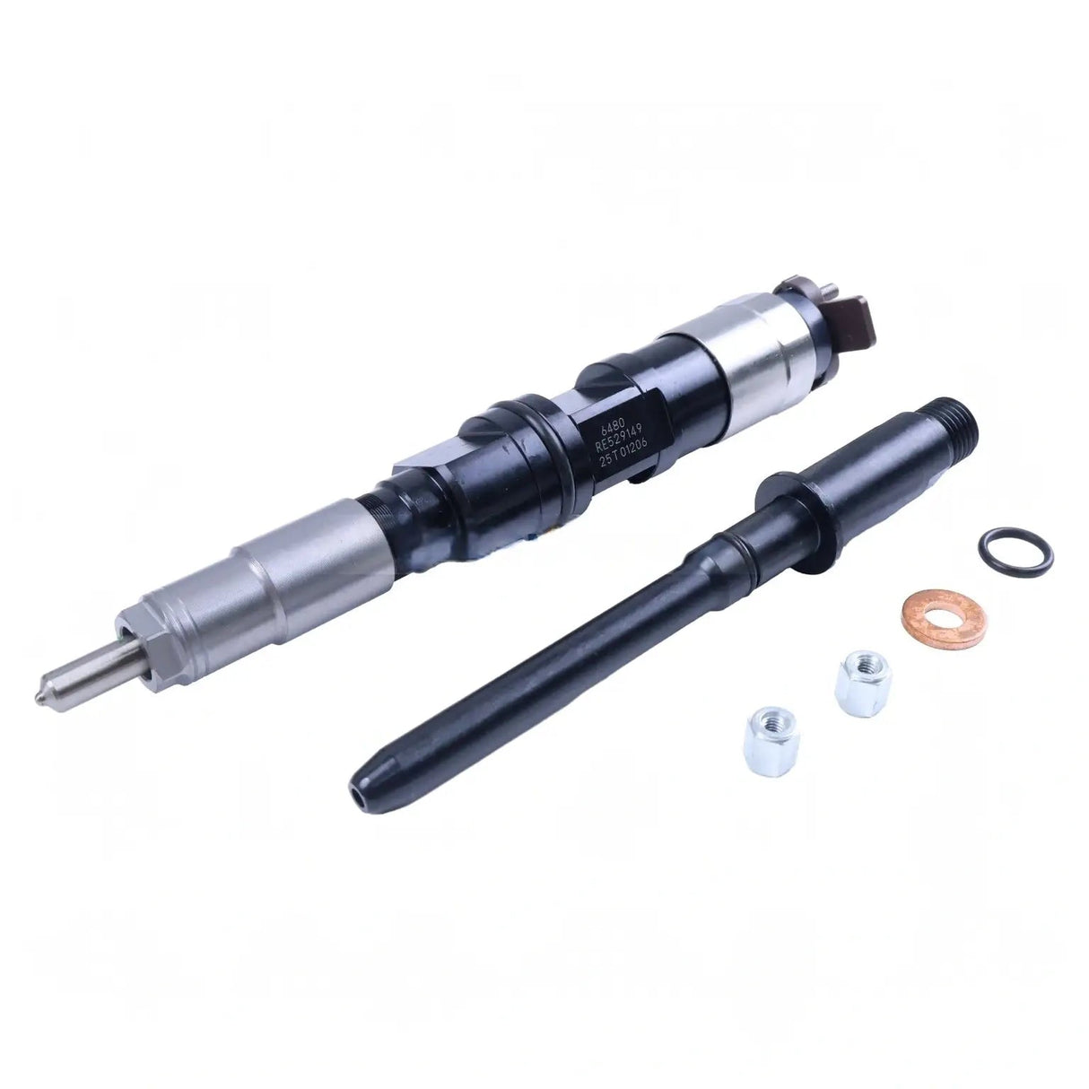 6 Pieces Fuel Injector RE529150 095000 - 6460 for John Deere Engine 6068 Dozer 860J - Fab Heavy Parts