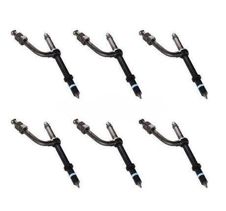 6 Pieces Fuel Injector SE501164 AR50782 Fits for John Deere Engine 6.531D 5020 - Fab Heavy Parts