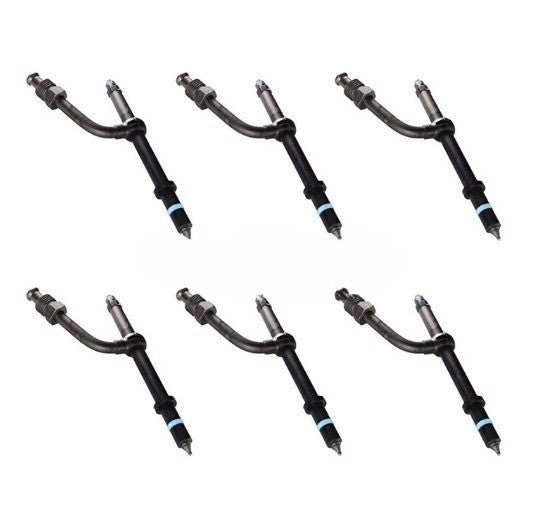 6 Pieces Fuel Injector SE501164 AR50782 Fits for John Deere Engine 6.531D 5020 - Fab Heavy Parts