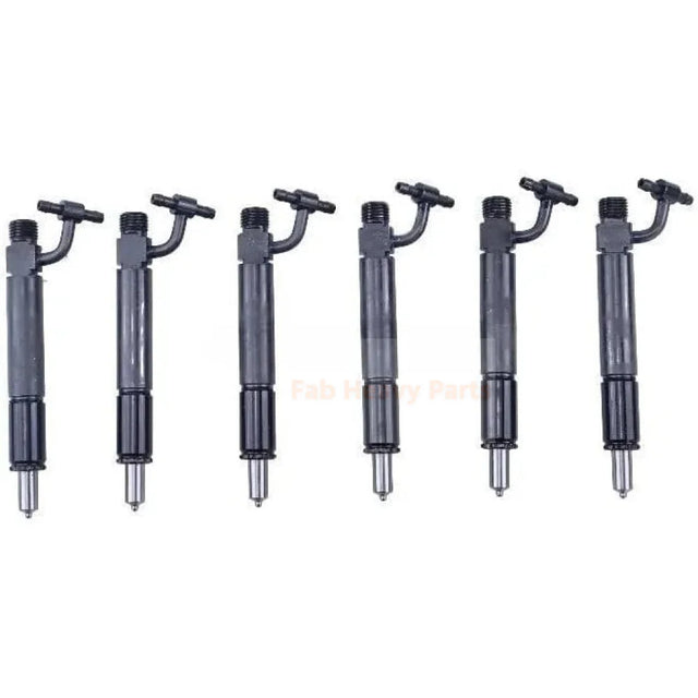 6 Pieces Fuel Injector With Nozzle 691348C91 780330 Fits for Navistar Engine DT466