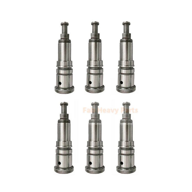 6 Pieces P294 Fuel Injection Pump Plunger 134153 - 1220 1156320400 for Isuzu Engine 6SD1 Hitachi Excavator CD1500 EX300 - 5 EX350H - 5 EX370 - 5M - Fab Heavy Parts