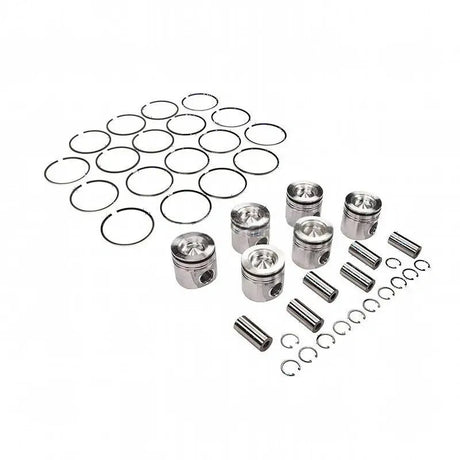 6 Pieces Piston & Piston Rings Kit 4955520 for 07-19 Dodge Ram 6.7L Cummins Engine - Fab Heavy Parts