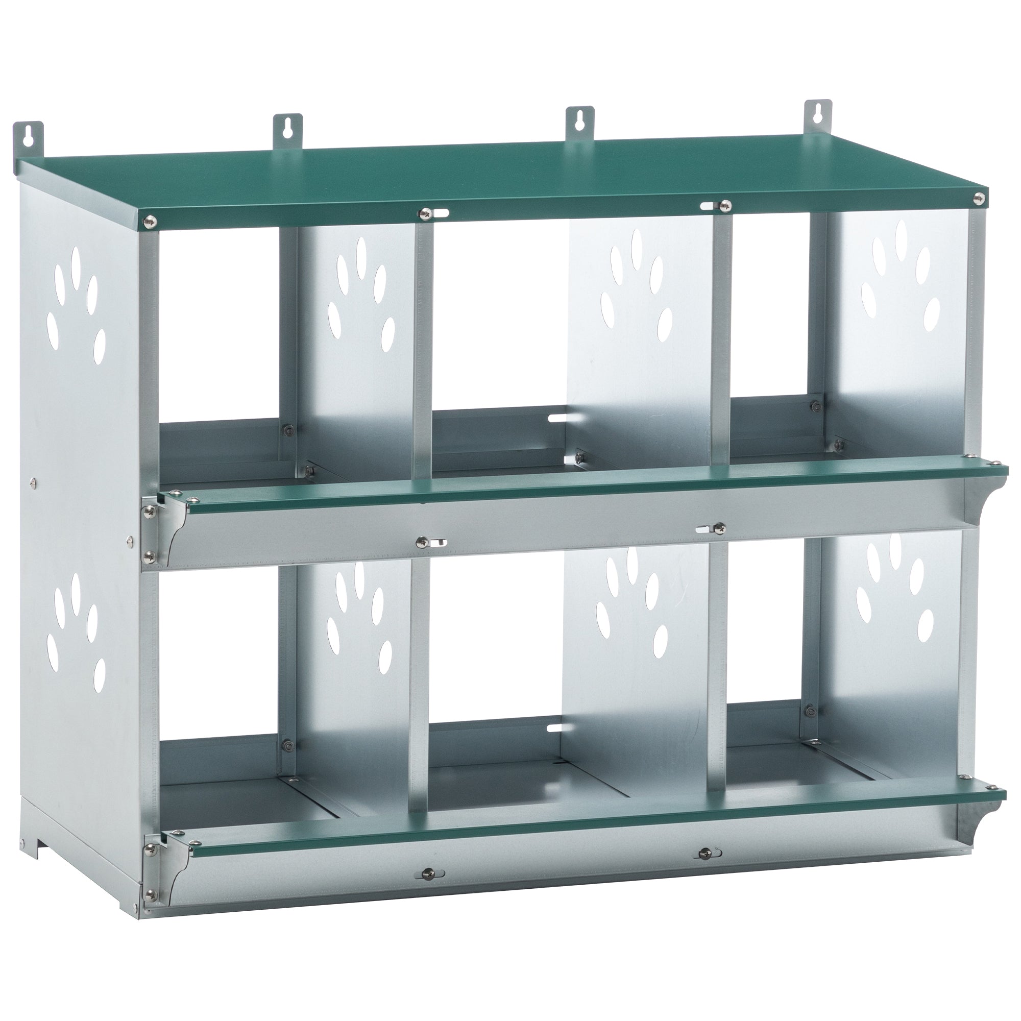 6 Room Metal Chicken Nesting Box for Chicken Galvanized Steel - Fab Heavy Parts