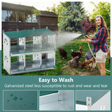 6 Room Metal Chicken Nesting Box for Chicken Galvanized Steel - Fab Heavy Parts