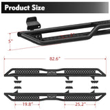 6" Running Boards Side Steps For 2015 - 2025 Ford F - 150, 2017 - 2024 F - 250 F - 350 Super Crew Cab Nerf Bars - Fab Heavy Parts