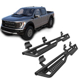 6" Running Boards Side Steps For 2015 - 2025 Ford F150 2017 - 2024 F250 F350 Super Crew Cab Nerf Bars - Fab Heavy Parts