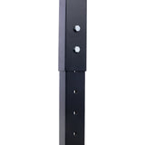 60' Wide Rolling Workbench Adjustable Height Metal with Rubber Wood Top - Fab Heavy Parts