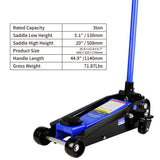 6,000 Lbs Hydraulic Trolley Low Profile and Steel Racing Floor Jack with Piston Quick Lift Single Pump Lifting Range 5.1" - 20" - Fab Heavy Parts