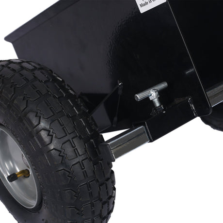 600lb Panel Dolly 10in. Pneumatic Wheels Black - Fab Heavy Parts
