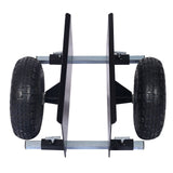 600lb Panel Dolly 10in. Pneumatic Wheels Black - Fab Heavy Parts