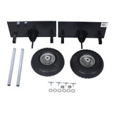 600lb Panel Dolly 10in. Pneumatic Wheels Black - Fab Heavy Parts